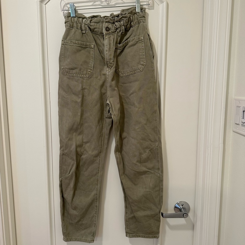 Zara paper bag pants